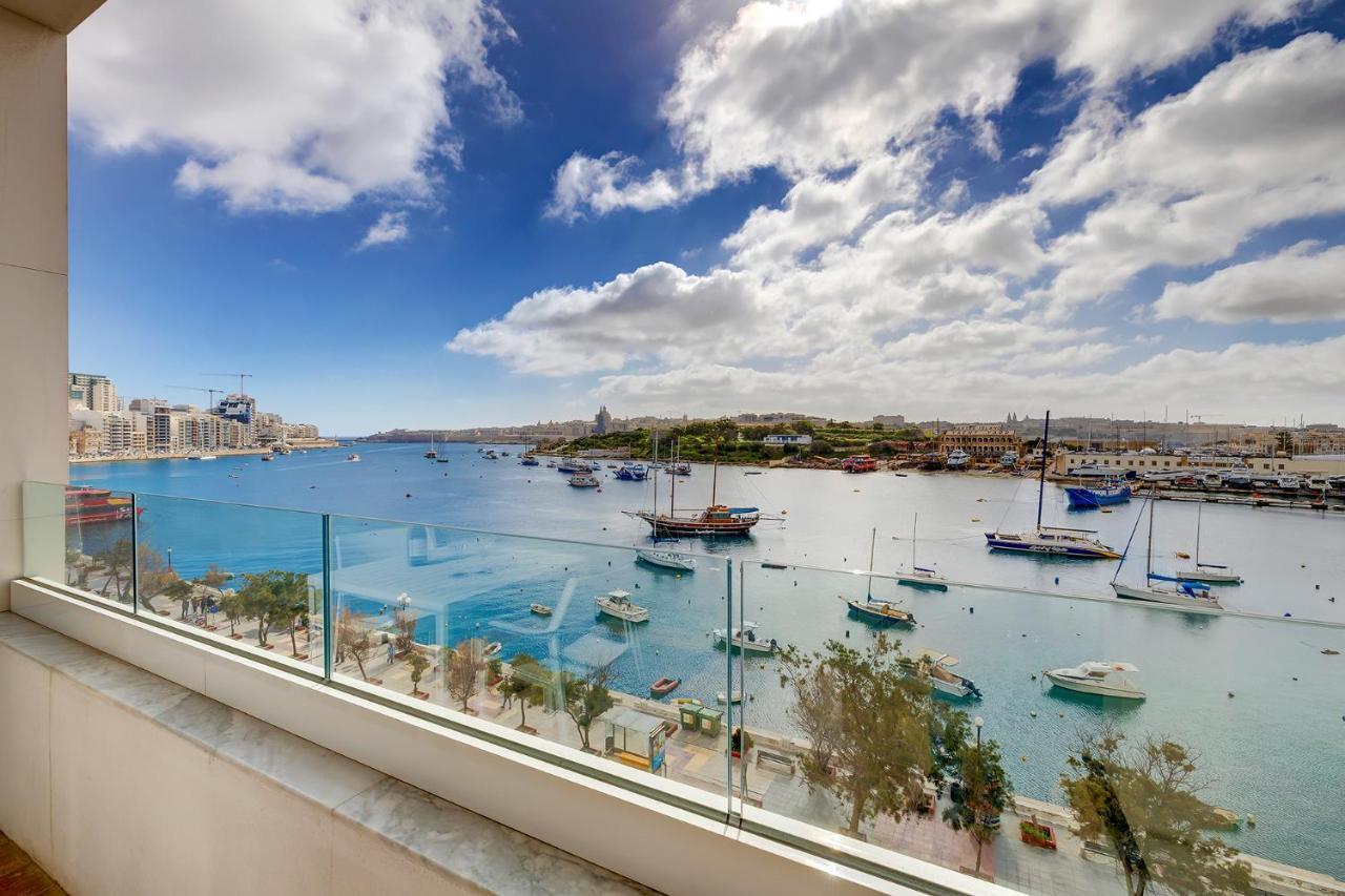 Deluxe Apartment With Valletta And Harbour Views Sliema Exteriör bild